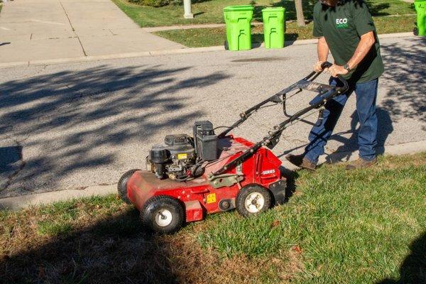 Aeration in progress