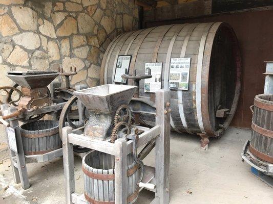 Val Verde winery artifacts