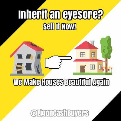 Contact the Ligon Cash Home Buyers to sell that inherited house fast and hassle free