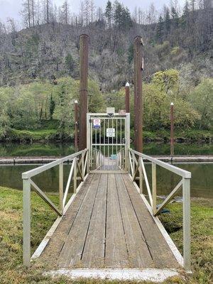 A secured Marina awaits your recreational watercraft.