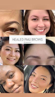 Healed PMU brows by Genny