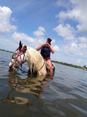 Horseback riding on the beach!