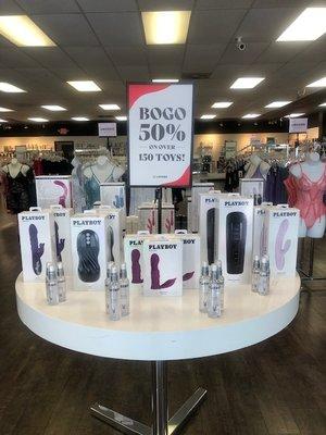 Bogo 50 Evolved, Playboy Pleasure, Gender X, and Zero Tolerance. Offer valid 8/25/2024 -9/28/2024 at store closing.