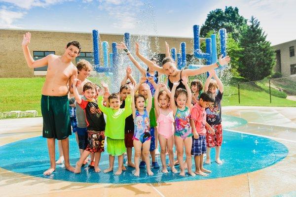 Everyone can get in on the action on our huge sprayground!