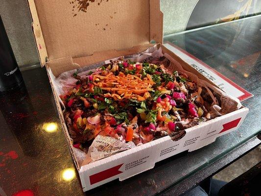 Shwarma pizza (damn, yo)