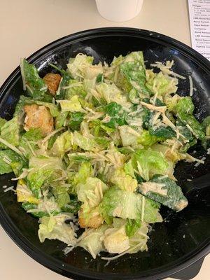 "Kale" Caesar salad