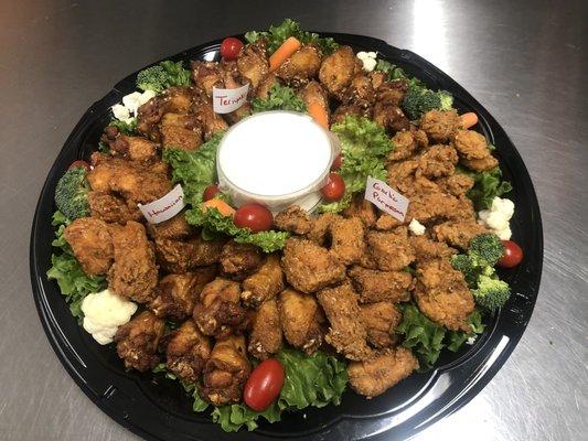 50 piece wing platter (boneless and traditional)