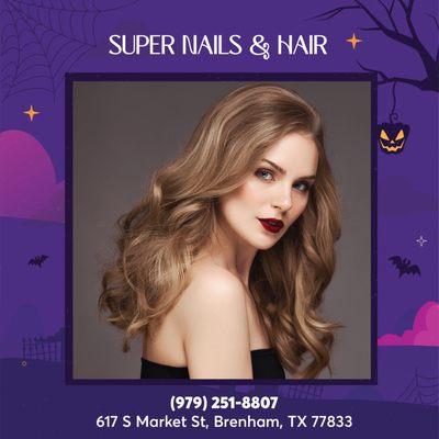 Time to make a change!
Let Super Nails & Hair make you look your best. Call today to book an appointment!
Book an appointment anytime.