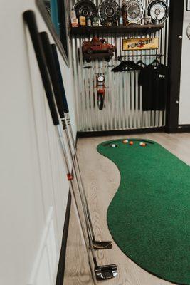 You can play a little golf while you wait.