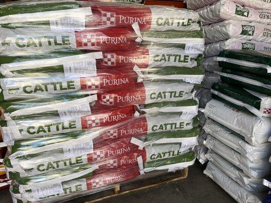 Purina cattle and goat feed