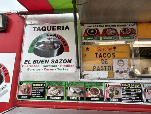 Menu/Store Sign