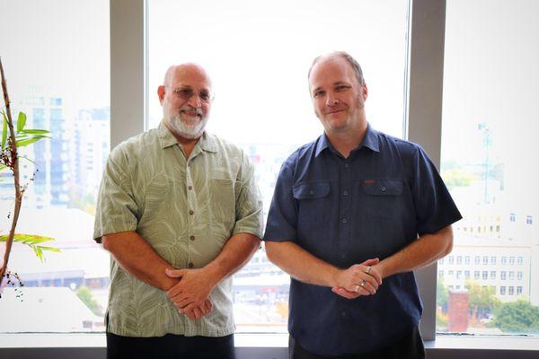 Dr. William Duarte and Christopher M. Bonnichsen LAc, new owners of ACP, Oregon's longest-running acupuncture clinic.