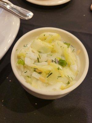 Cucumber and sour cream, a Polish favorite