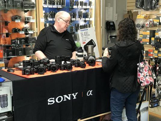 SONY cameras and lenses at Milford Photo