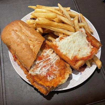 Chicken Parmesan Sandwich, generous portion!