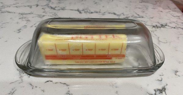 Glass Butter Dish - USA Made