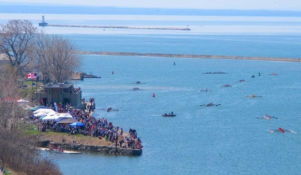 John Bennett Regatta finish line in front of the club 03 May 2015