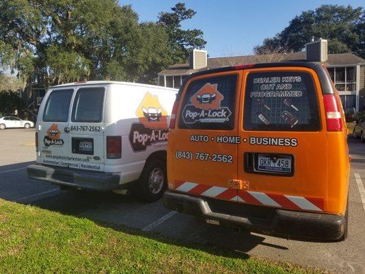 2 of our Charleston Locksmith Shops on Wheels!