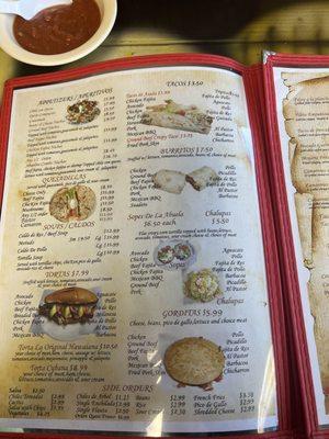 appetizer menu