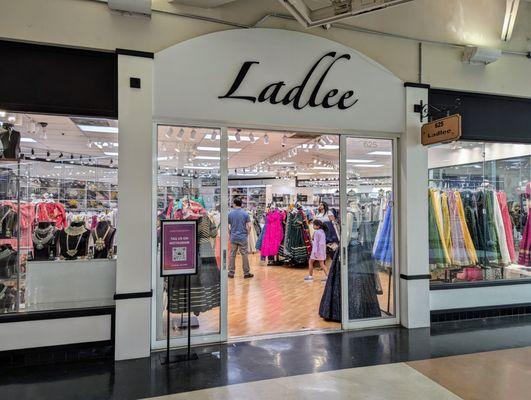 Outside Ladlee. Storefront for women's side. Men's and kids is on the opposite side. Located inside Global Mall on the 2nd floor.