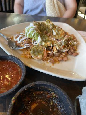 Deconstructed Blue Agave burrito