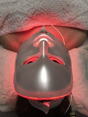 Led Mask treatment! LIGHT THERAPIES. LED light stimulates cellular renewal, causing the production of collagen and elastin.