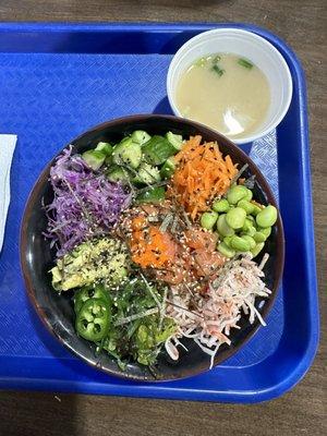 Salmon poke bowl