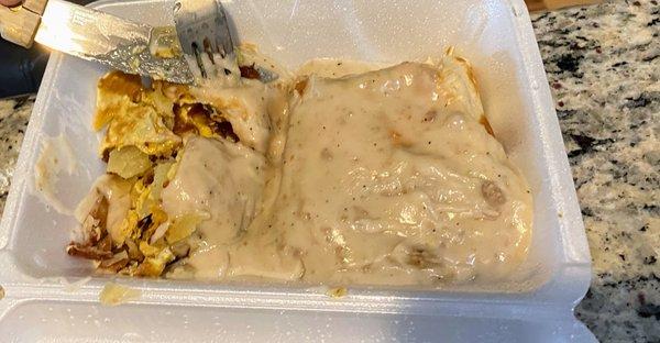 Breakfast Burrito to go- order this!