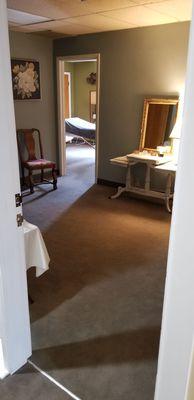 Anthony Conti Massage waiting room - view from just inside door