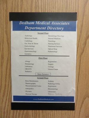 Dedham Medical Associates 9/2016