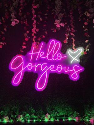 Hello Gorgeous Neon Decor