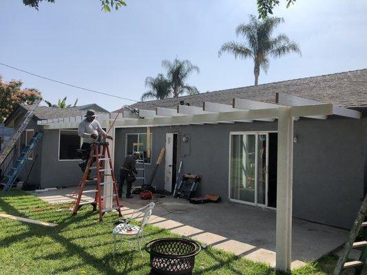 Newly Constructed Patio Cover