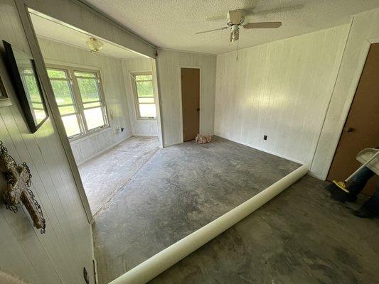 Linoleum Flooring Before