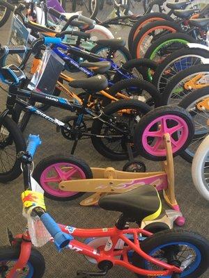 Cute bikes for the little guys and girls.