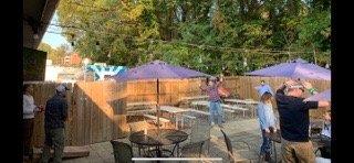 Great outdoor area - perfect for corn hole!  Excellent food! Great attention to details. Veggie nachos are great!