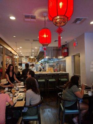 Lanterns inside