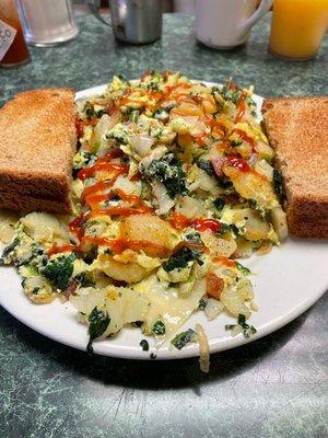 Spinach lovers scrambled