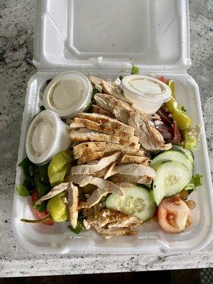 Greek Salad with chicken