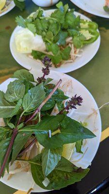 Pho size veggies