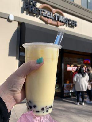 Banana Boba Milk Tea