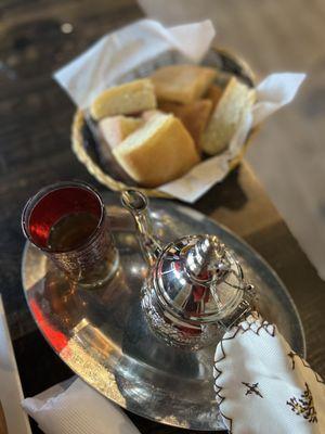 Yea and fresh, Crispy Moroccan bread.