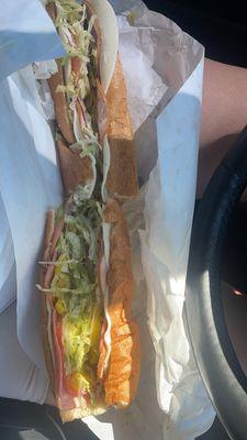 A super big hoagie