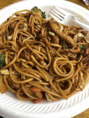 Chicken yakisoba (Ate some before taking a pic!)