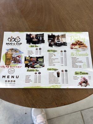 Menu back