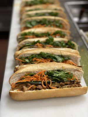 Lemongrass pork sandwich