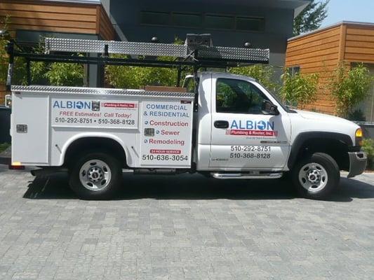 This  is one of our company truck park in front of one of the most elegant house we have put our craftmanship on