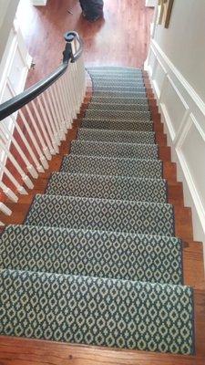 Staircase install by Artisan Rug Care!