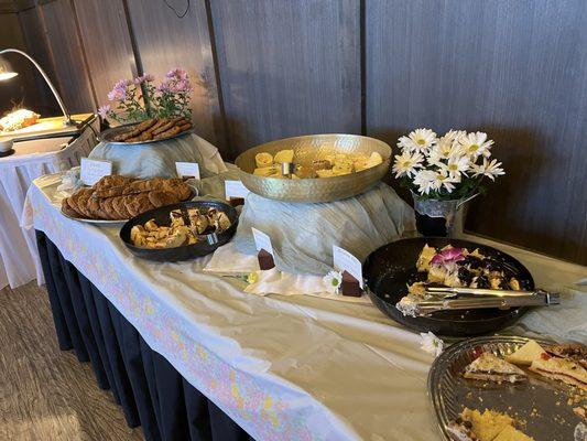 Dessert Area includes Gluten Free choice