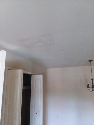 Leak in ceiling.