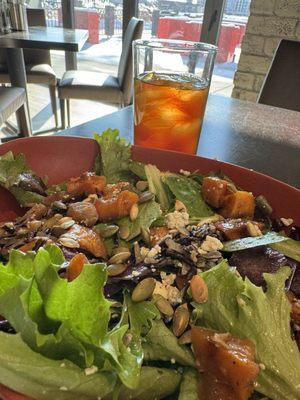 Roasted Harvest Wild Rice Salad & Black tea